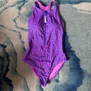 Fabletics NWT Zip-Front Racerback Shaping One-Piece Swimsuit